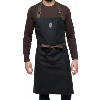 Canvas apron for grilling.