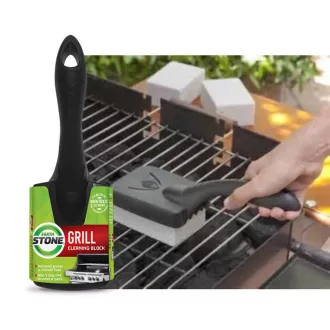 Grillrács tisztítókő fogóval