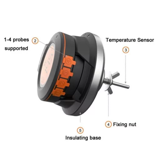 Grilldepot Smart Wireless Grill-Mountable Thermometer